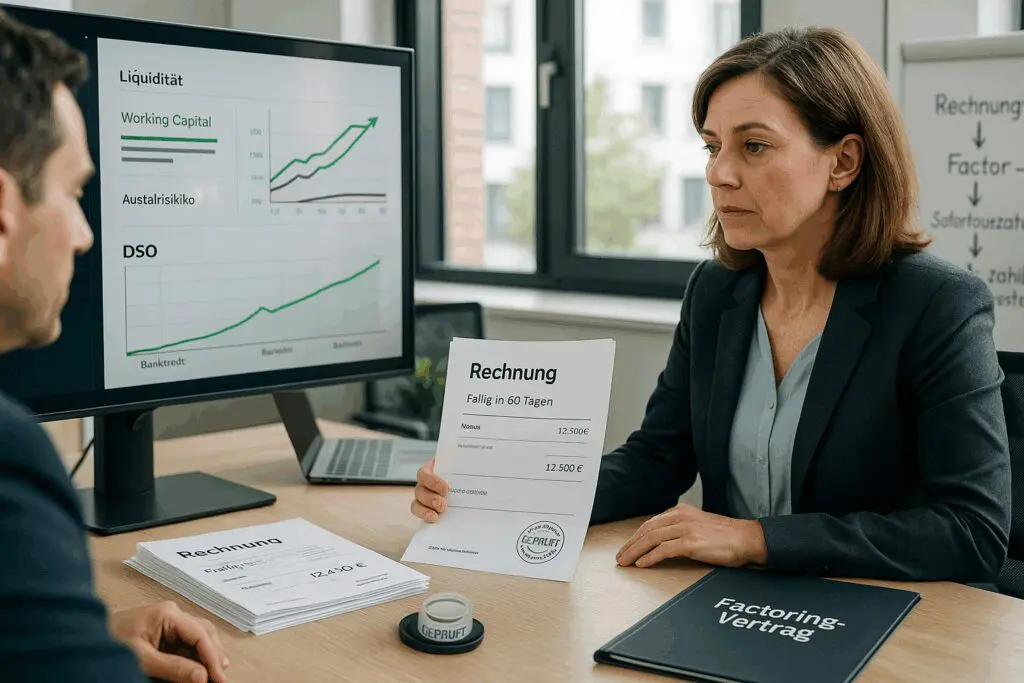 Bankenunabhängige Finanzierung durch Factoring.